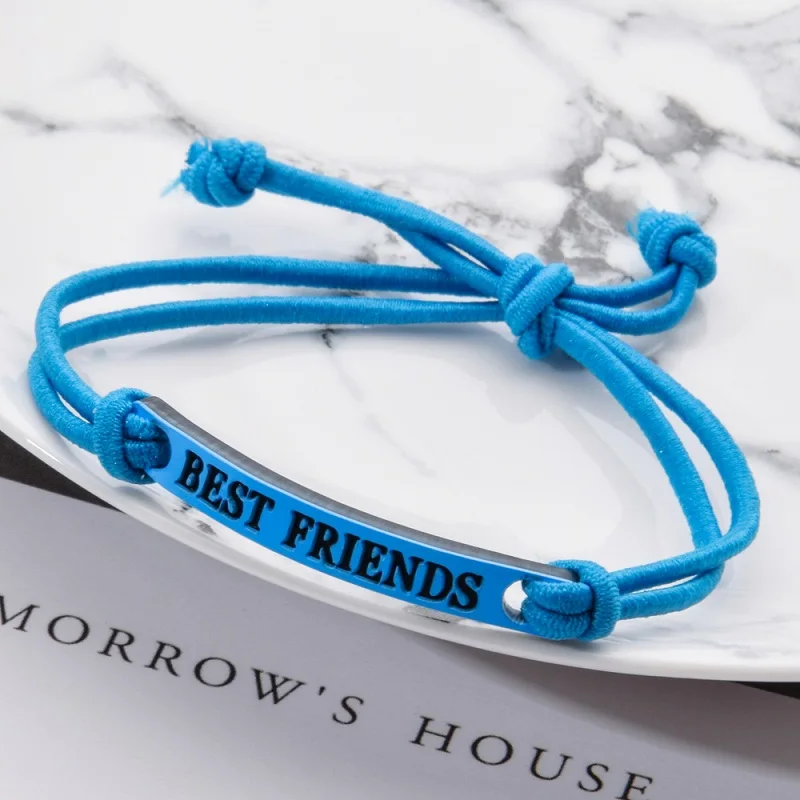 Комплект браслетов Best Friend 12 шт./лот женские браслеты ручной работы с регулируемой