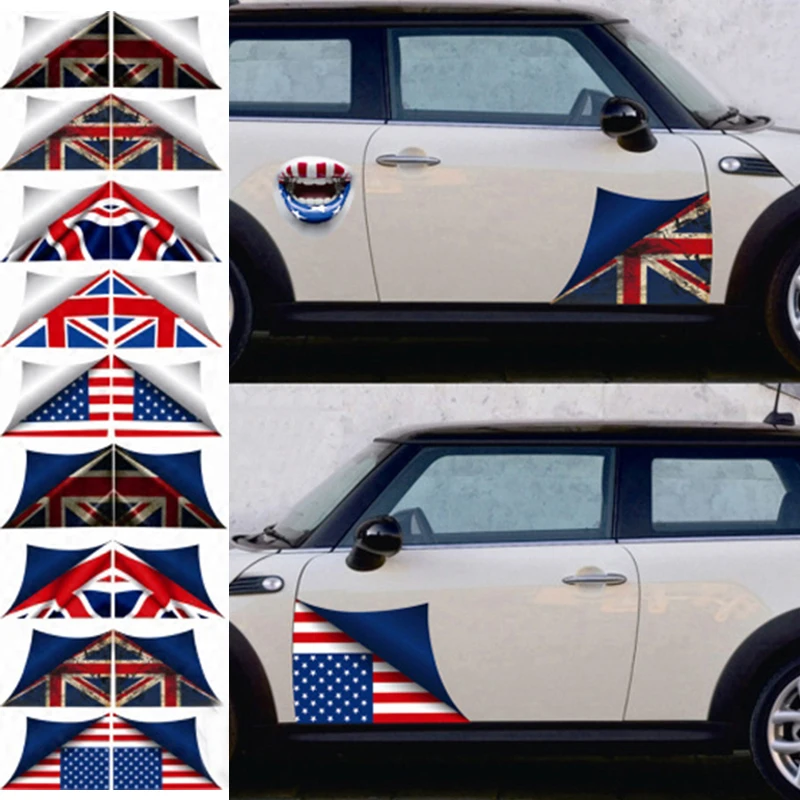 

Car Side Door Skirt Decal Sticker Union Jack Decoration For Mini Cooper One JCW S R60 R55 R56 F55 F56 F60 Countryman Car Styling