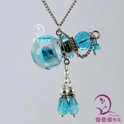 Ожерелье с искусственным шариком флакон для духов ожерелье подвеской в виде