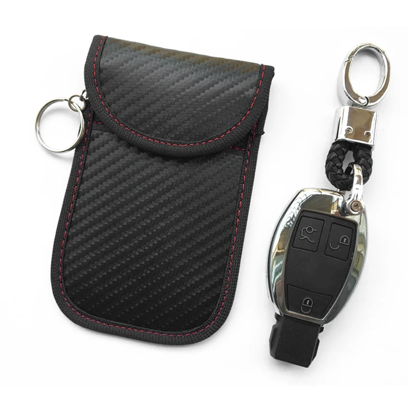 Защитный чехол из углеродного волокна для ключей автомобиля защита от