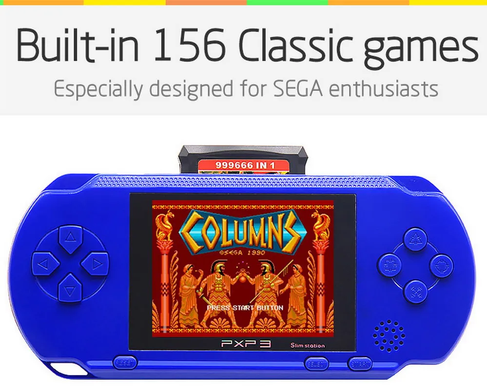 Консоль SEGA игровая 16 битная портативная 2 7 дюйма 156 SEGA|portable game console|game handheldgame console |