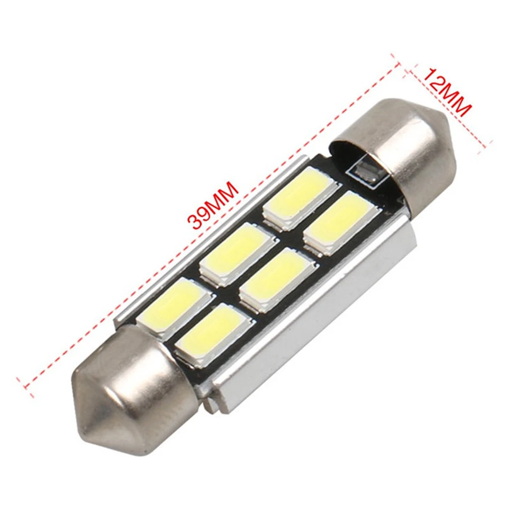 YSY 2 шт. Canbus купольная гирлянда 6SMD 5630 LED 39 мм 12 В C5W светодиодная для дорожек