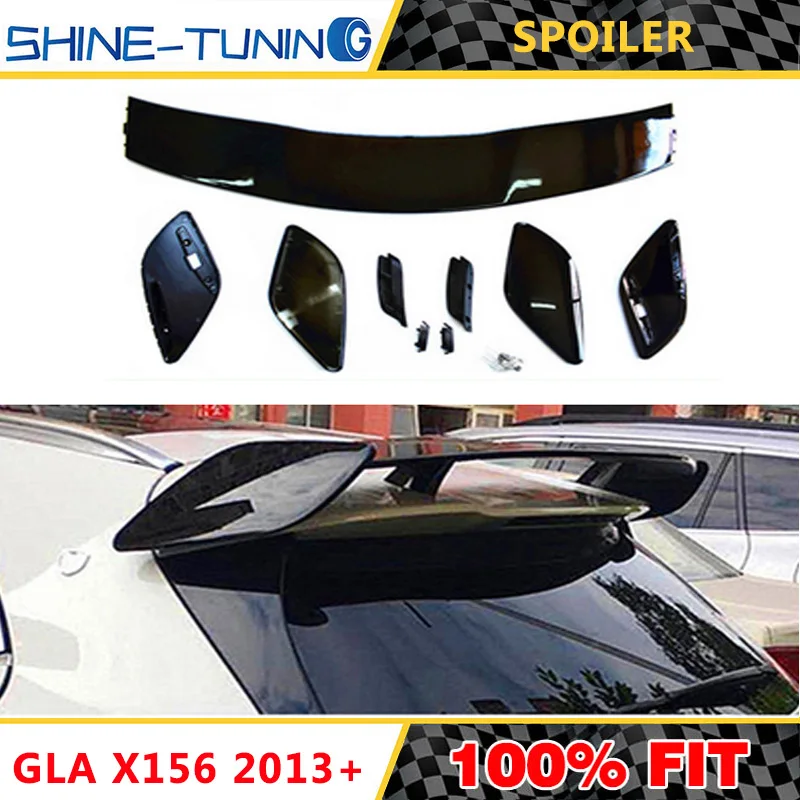 Черный/красный окрашенные spolier подходит для GLA класса X156 GLA180 GLA200 GLA220 GLA250 спойлер издание 1 2013
