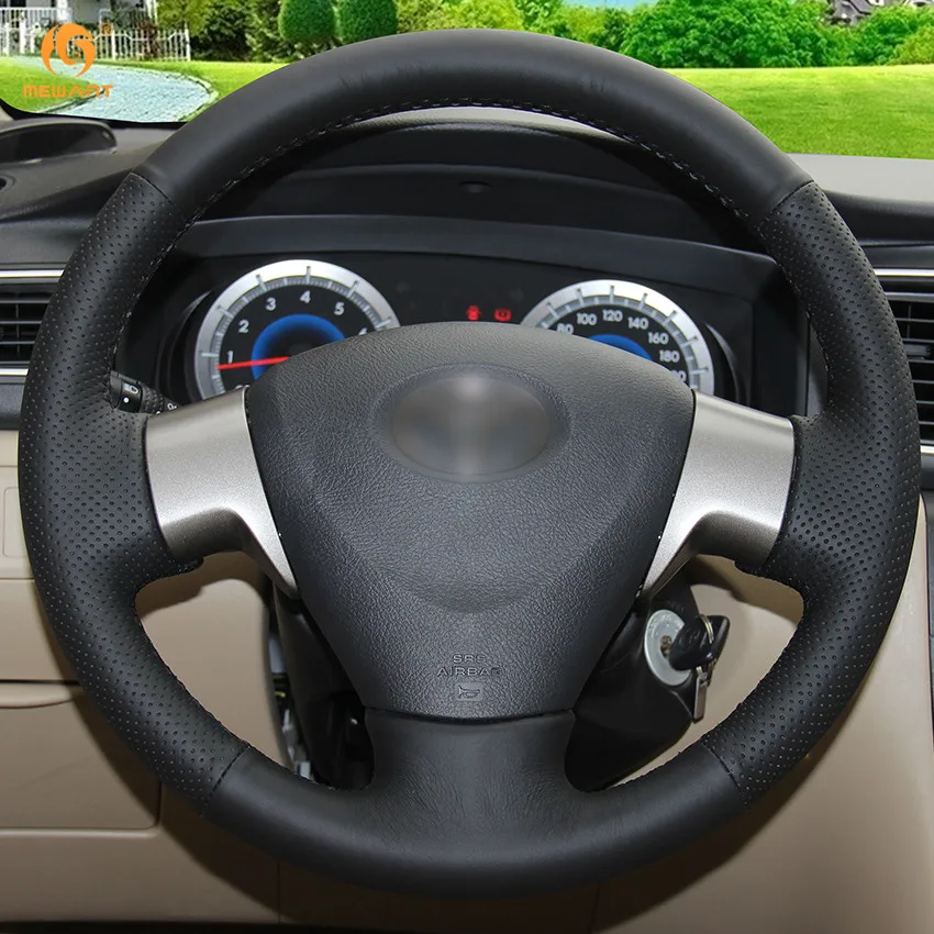 MEWANT для Toyota Corolla 2006 2010 Matrix 2009 Auris 2007 черные чехлы рулевого колеса автомобиля из