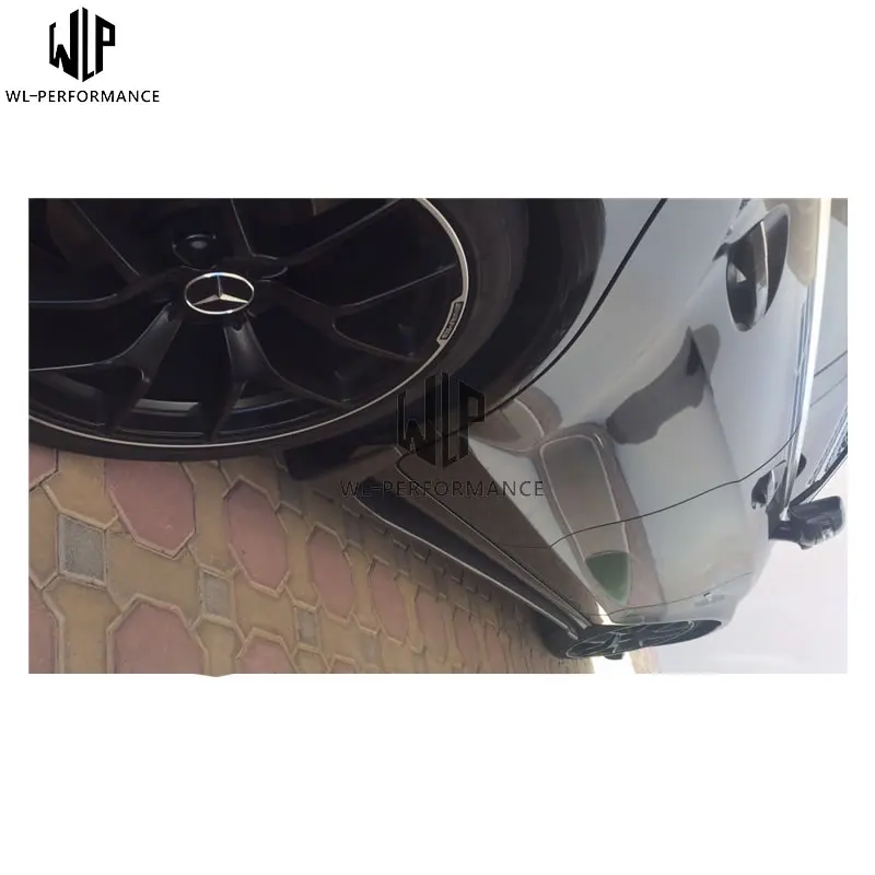 CLS углеродное волокно авто боковые юбки комплект кузова автомобиля для Mercedea Benz CLS W218 2012-UP Автомобиль Стайлинг использование