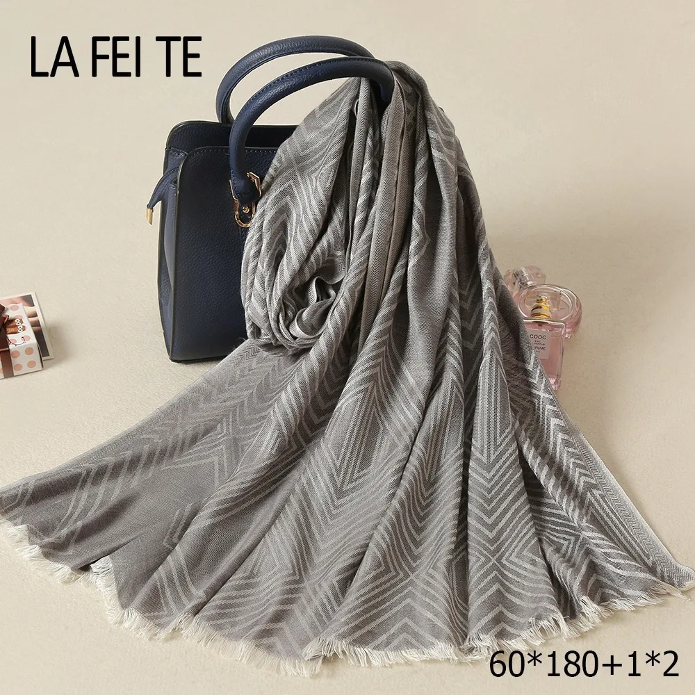 Женский хлопковый женский шарф платок шейный шаль бандана шерстяной вискозный