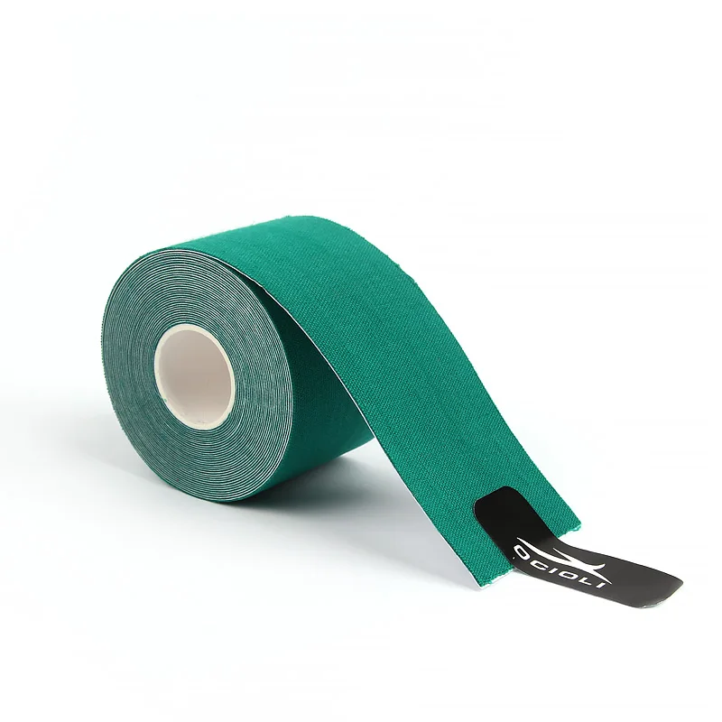 Deep green 5 м* 5 см кинезиолог лента Спортивная кинезиологическая лента спортивная лента обвязка хорошее качество Футбол Колено мышцы лента обвязка наколенники - Цвет: Deep green