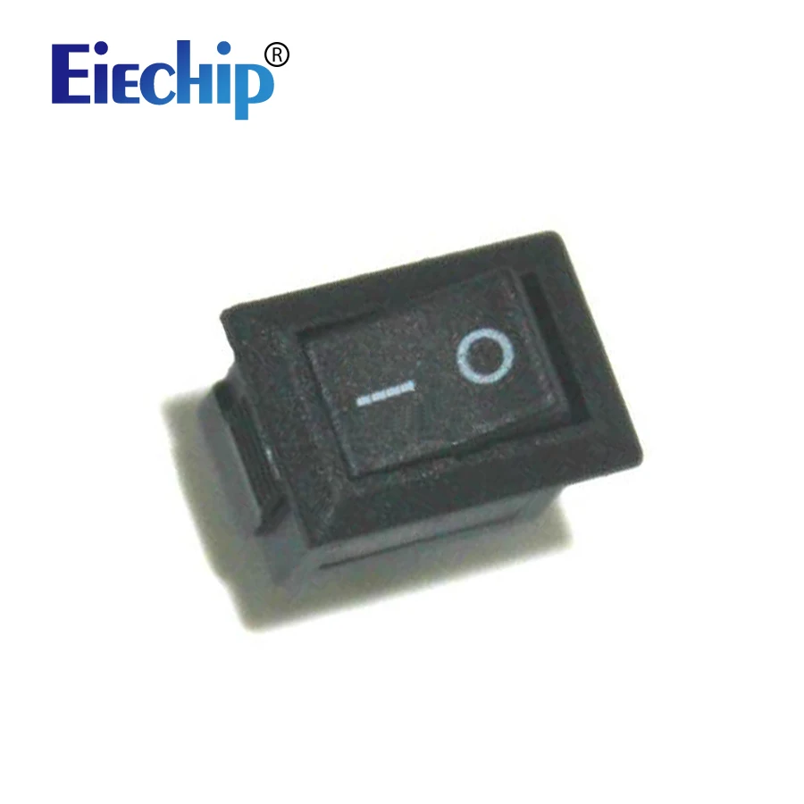 AC 250V 3A 2 Pin ВКЛ./ВЫКЛ. I/O SPST защелкивающийся мини лодочный кулисный переключатель 10