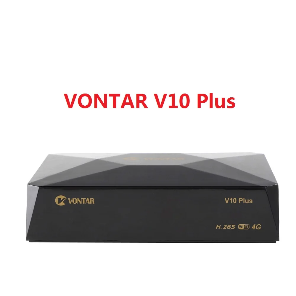 VONTAR V10 tv BOX H.265 DVB-S2 8PSK цифровой спутниковый ресивер Поддержка cline Stalker Xtream Испания Португалия TP список телеприставка - Цвет: Only V10 Plus
