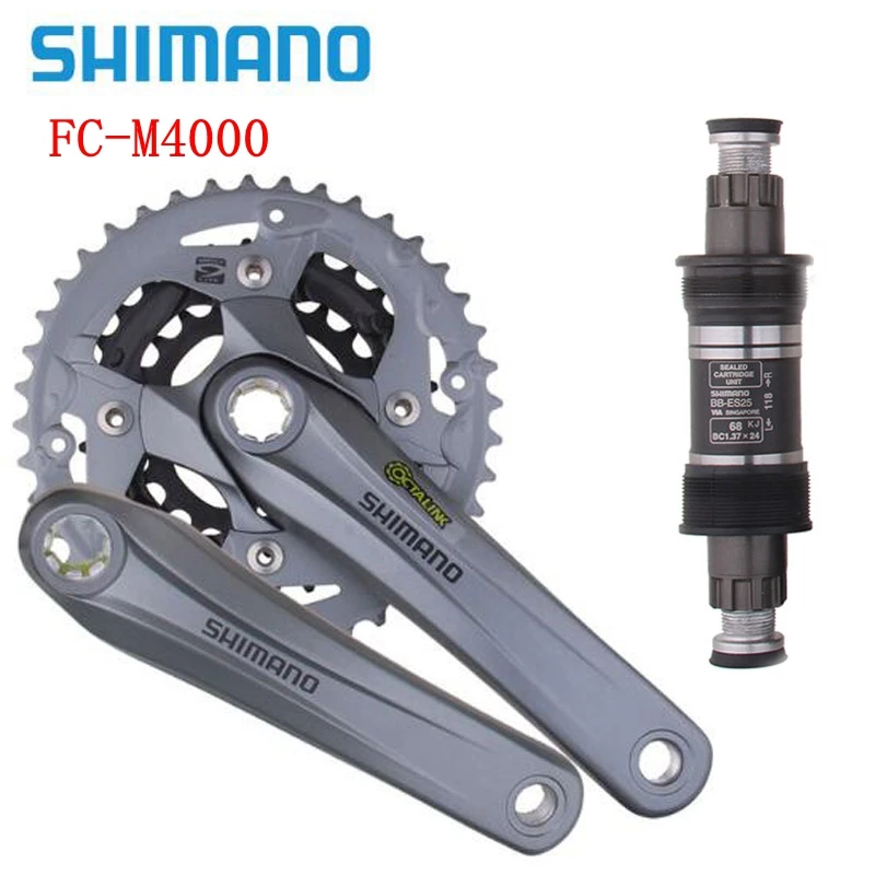 Набор кривошипов для велосипеда Alivio MTB с ES25 holowtech оригинальные детали 2019|Шатун и