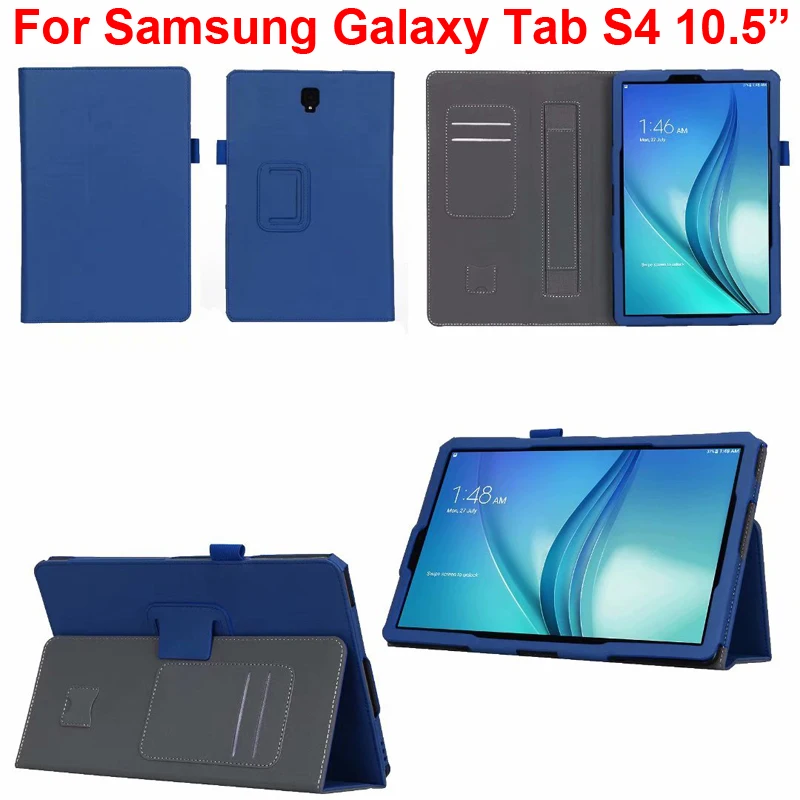 Роскошный чехол кошелек для Samsung Galaxy Tab S4 10 5 дюйма с отделением карт сумка SamsungS4