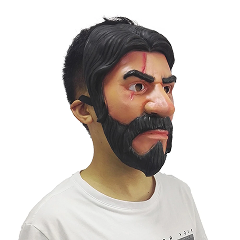 Killer John Wick full face latex mask cosplay props film and apparel accessories | Тематическая одежда и униформа