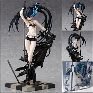 22cm Black Rock Shooter Action Figures PVC brinquedos Collection toys for christmas gift with Retail box | Игрушки и хобби