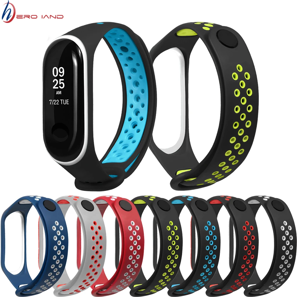 Спортивный ремешок Mi Band 3 для Xiaomi mi band спортивный силиконовый браслет xiaomi