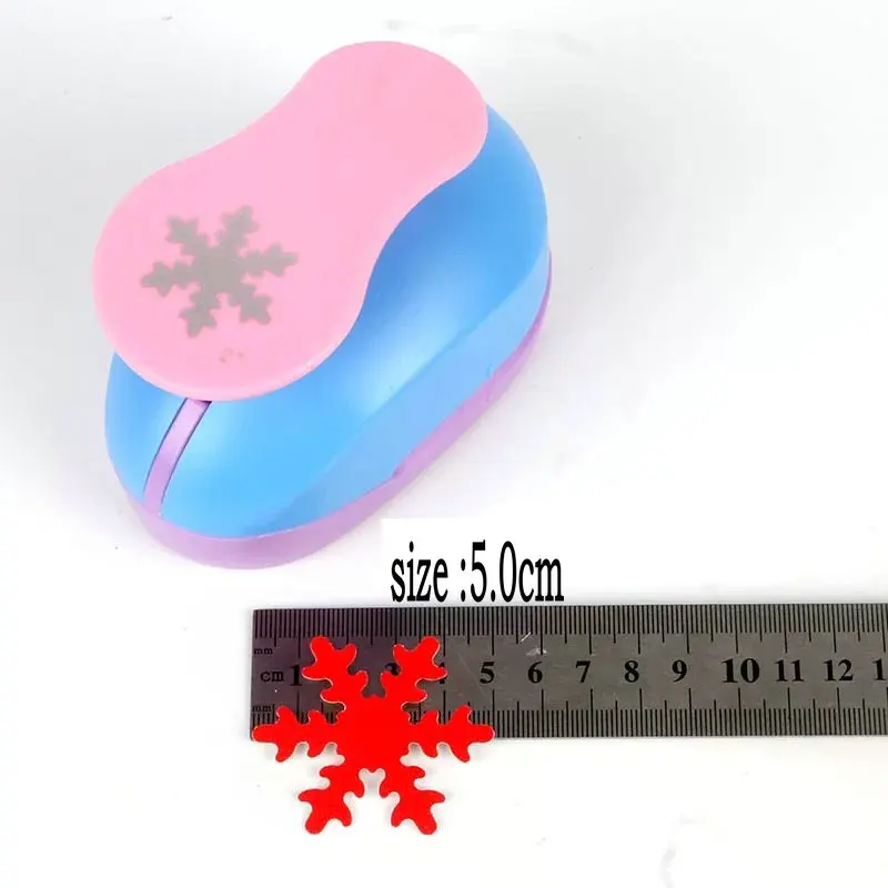 5.0cm 5/"-3" Снежинка перфоратора de papel snowflower бумажный резак cortador de papel de scrapbook furador de papel furador eva - Цвет: 5.0cm