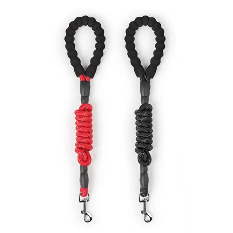 Удобный поводок для собак из эва светоотражающий нейлоновый дрессировки