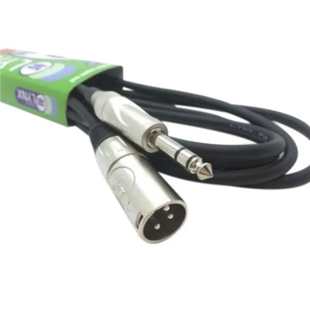 Штекерный Соединитель с разъемом 6 35 мм свинцовый динамик черный Аудио