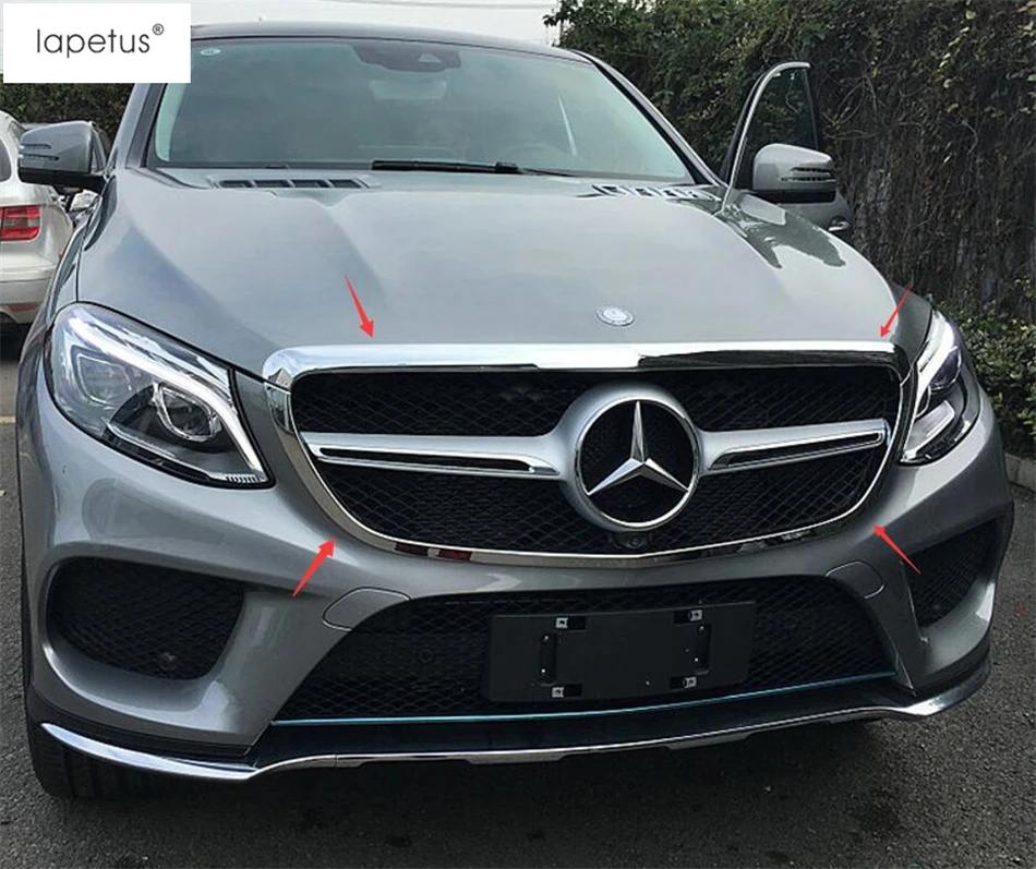 Аксессуары Lapetus для Mercedes Benz GLE ( W116) 2015 2016 2017 Передняя головка решетка гриль крышка