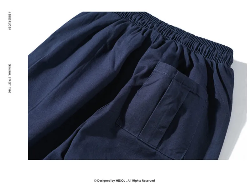 

Military Splice Cargo Pants Zipper Ribbon Buckle Multi-Pocket Joggers Army Track Tactical Trousers Men Hip Hop Swag Streetwear