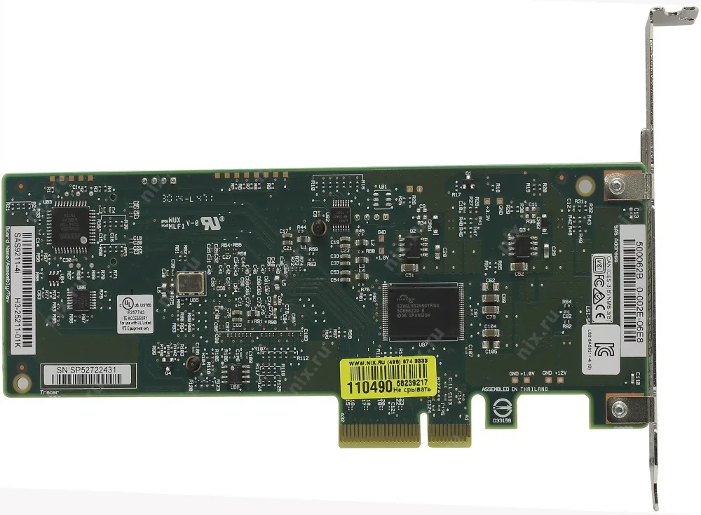 RaidStorage Avago LSI SAS 9211-4I LSI00190 4 порта RAID HBA jino SATA SFF8087 6 ГБ PCI-E 2 0 X4 карта контроллера |