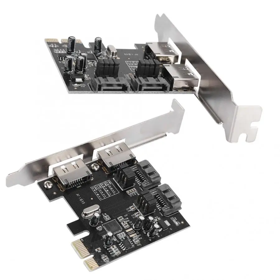 PCI к 4-портовой Sata/ESATA 3 0 Riser Card ASM1061 SATA Esata/Sata | Компьютеры и офис