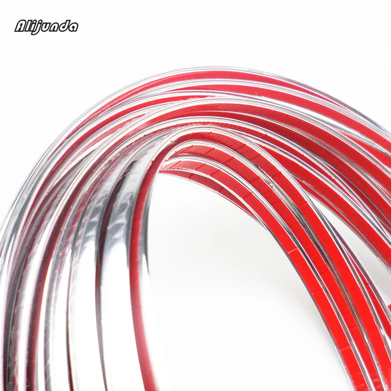 Декоративная хромированная полоса для автомобиля стикер сделай сам 10 мм x 15 м