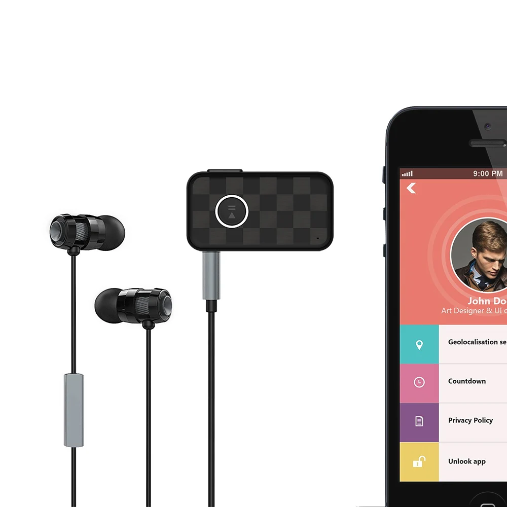 Мини приемник громкой связи Bluetooth 5 0 портативный AUX 3 мм беспроводной аудио
