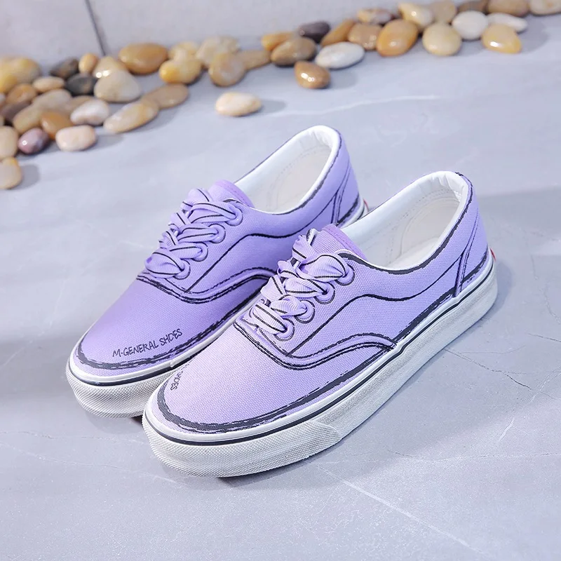 2018 Новинка парусиновая обувь повседневная в Корейском стиле. | Обувь