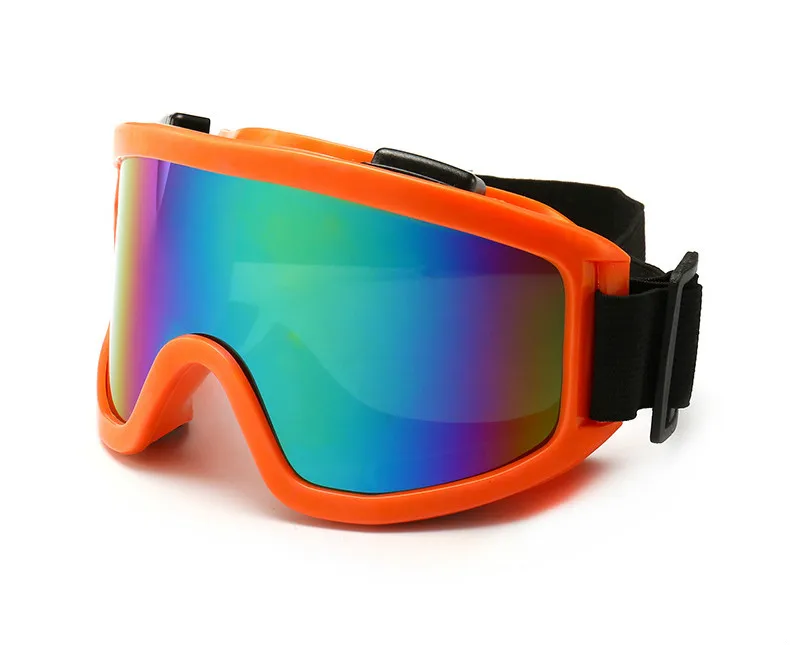 Orange Лыжные очки, ветрозащитные, UV400, анти-туман, лыжные очки, анти-шок, снег, лыжи, сноуборд, Мотокросс, очки, маски унисекс или очки - Цвет: Orange