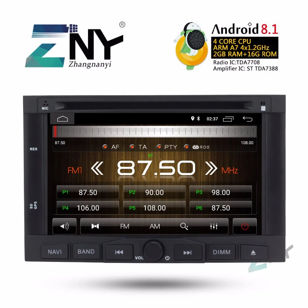 7 &quotAndroid 8 1 автомобильный Стерео Авторадио для peugeot 3008 5008 gps FM RDS Wi Fi 2 Din Мультимедиа