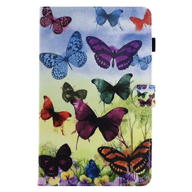 S002 SM-T355 чехол для Samsung Galaxy Tab A 8,0 SM-T350 T355 P350 Smart Cover Funda модный мультяшный Кот планшет PU кожаный чехол-подставка - Цвет: S002