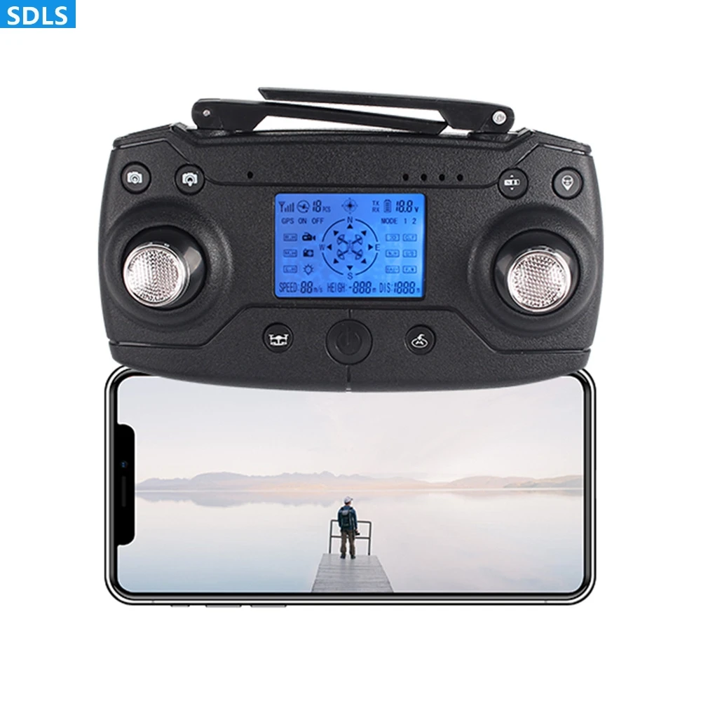 Дрон с gps камерой HD 4K Wifi Радиоуправляемый вертолет FPV Бесщеточный двигатель 25