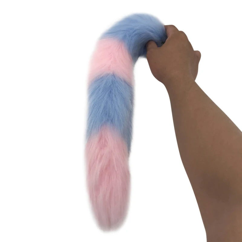 Stainless Steel Thread Anal Plug Long 40cm Artificial Hair Fox Tail Dilator for Couples Masturbation Toys H175F | Красота и здоровье