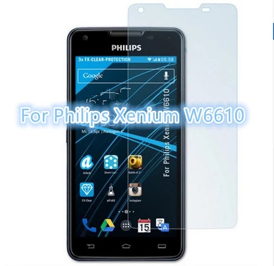 Для мобильного телефона Philips Xenium W6610 закаленное Стекло для Экран Защитная пленка