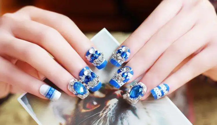 SS3 SS34 пласт кристально голубые Стразы для ногтей плоская задняя сторона не Hotfix