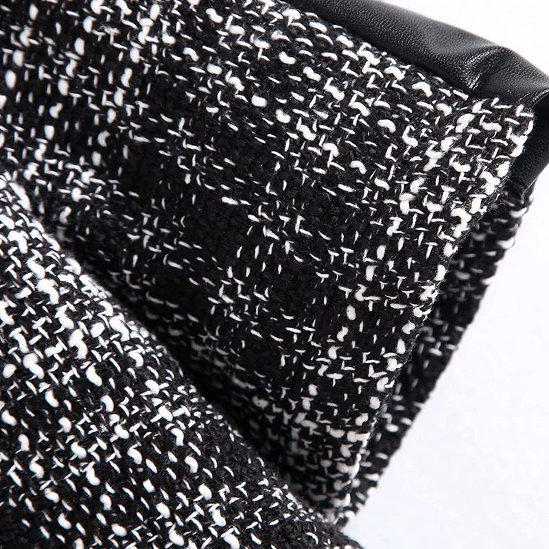 Geckoistail Для женщин твил сращивания плед Топы Блузки и рубашки Карманы О-образным