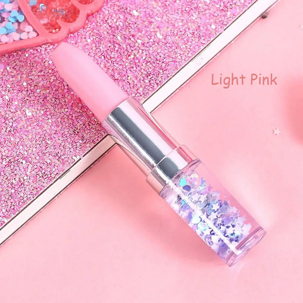 light pink 1 шт. цветная Милая стационарная Ручка Kawaii помада-гель ручка креативная масляная зыбучие пески черные чернила ручка офисные школьные принадлежности - Цвет: light pink