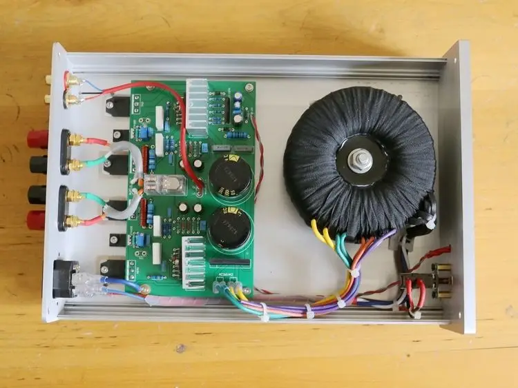 Готовый U1 HIFI стерео аудио усилитель мощности на NJW0281G/ NJW0302G (100 Вт + 100 Вт)|audio power