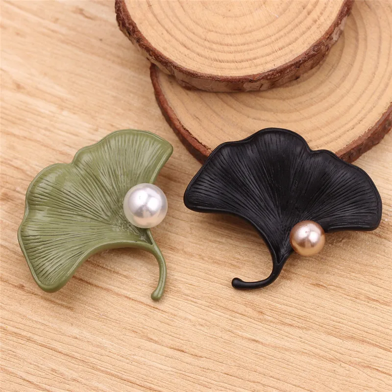 2019 новые модные женские винтажные Броши с рисунком гинкго билоба броши для
