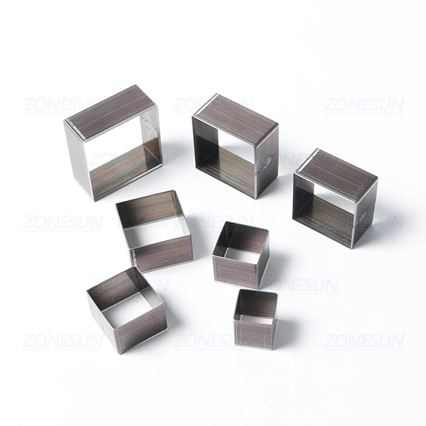 Right-angled Square ZONESUN полукруг падение кожа штанцевый нож кликер Сталь умирает 20/25/30/50 мм перфорационный инструмент для вырезания кожа серьги - Цвет: Right-angled Square