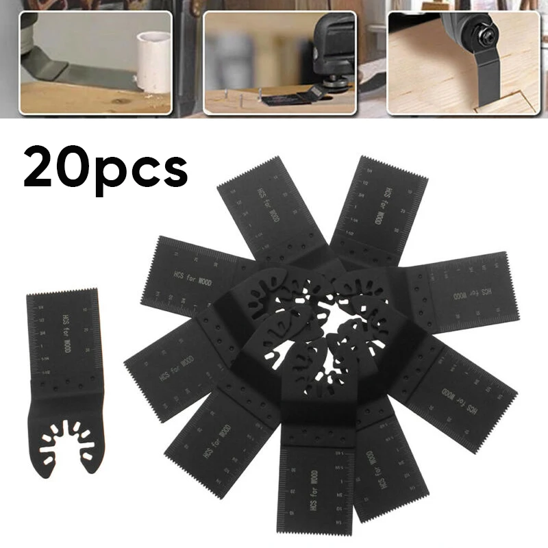 Универсальный Осциллирующий 34 мм пила 20 шт мульти инструмент резчик