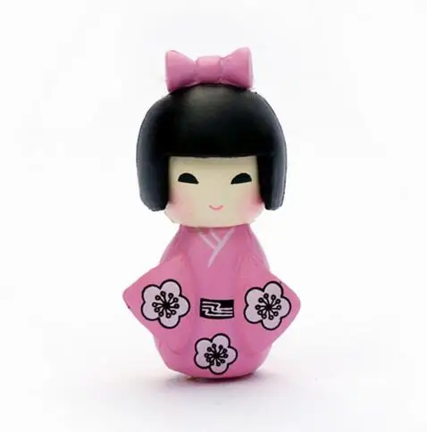20 шт. новые милые японские полимерные Мини куклы Kokeshi для девочек размер 1 8x1x2 5