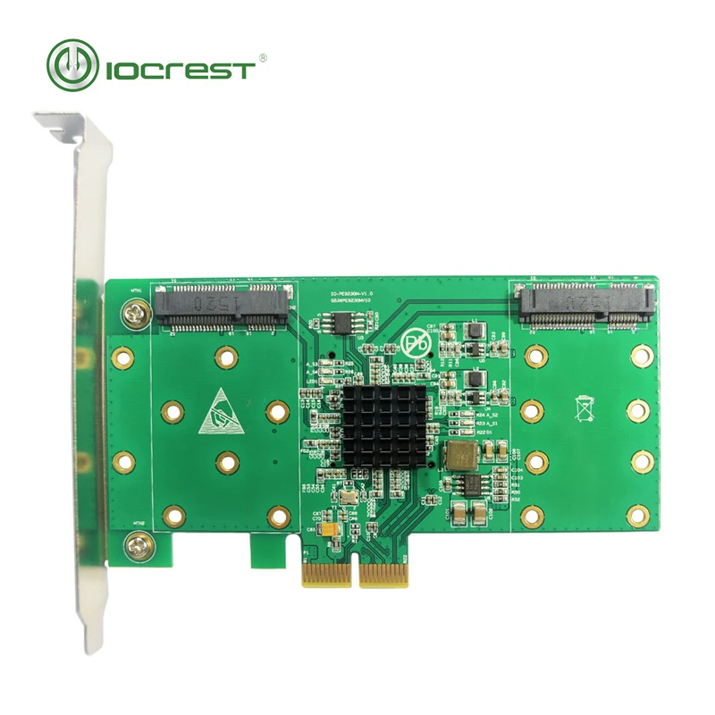 Адаптер с 4 портами mSATA на PCI e x2 адаптер RAID Express 2 0 4x настройка 1 и 10|Платы расширения|