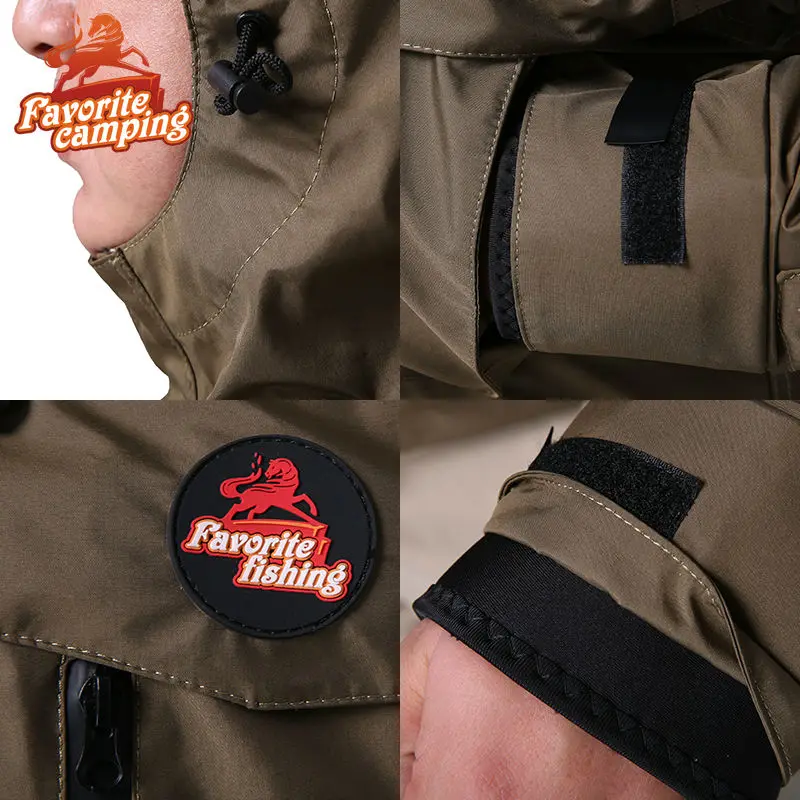 Отдых на природе Рыбалка Куртка Мужчины Открытый Тактические Водонепроницаемая