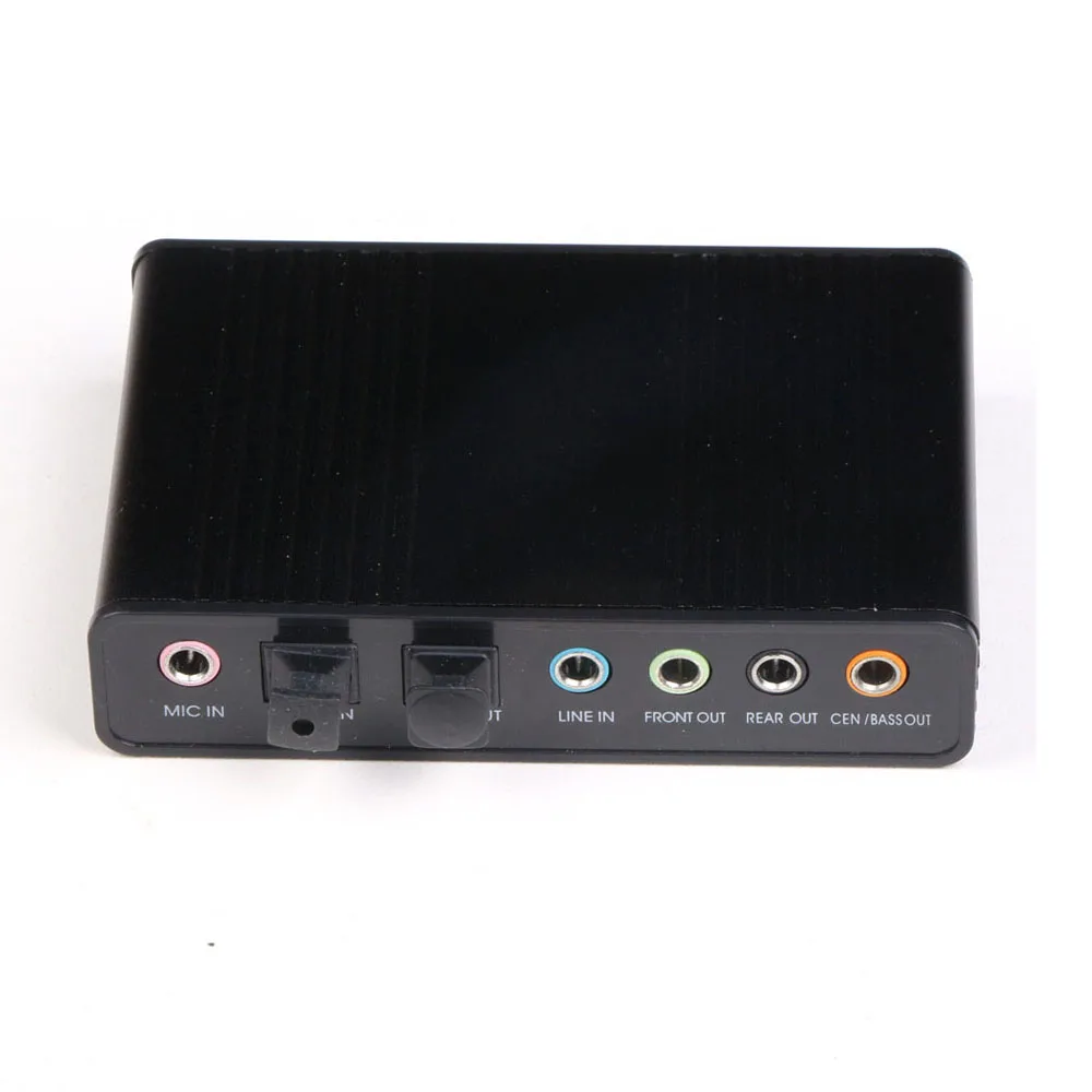 Colohas черный 5 1 канальный USB внешняя звуковая карта S/PDIF волоконный аудио адаптер