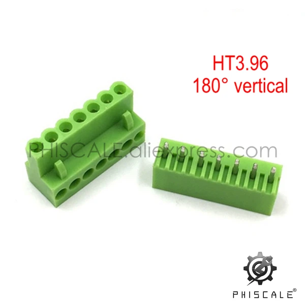 PHISCALE HT3.96 2 10Pin 3 96 мм шаг прямые/Изогнутые игольчатые клеммные колодки наборы