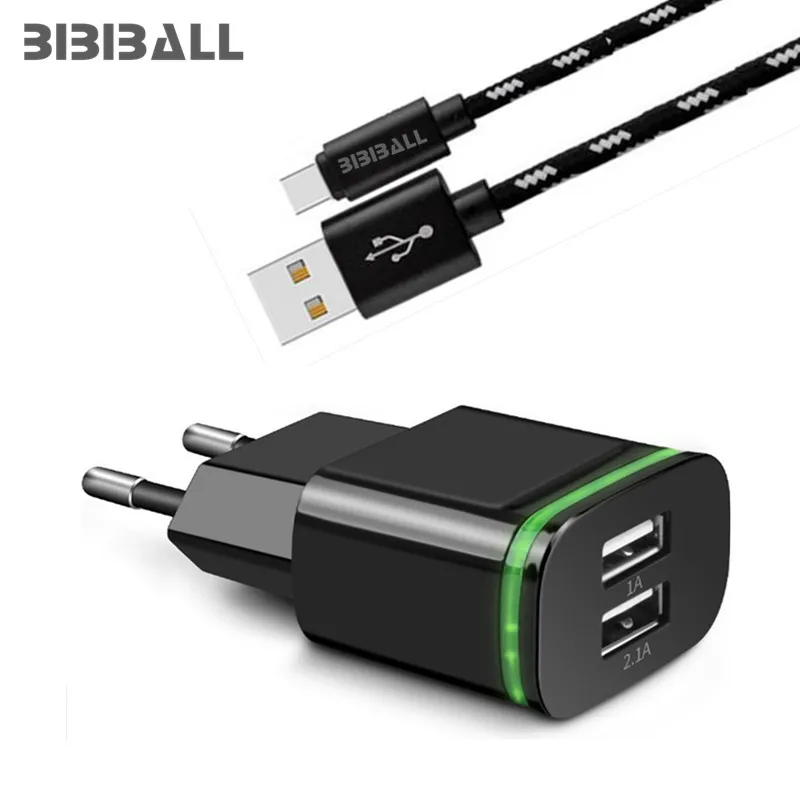USB C Type c 2 портовый светодиодный адаптер быстрое зарядное устройство для Xiaomi mi5 mi6 A1