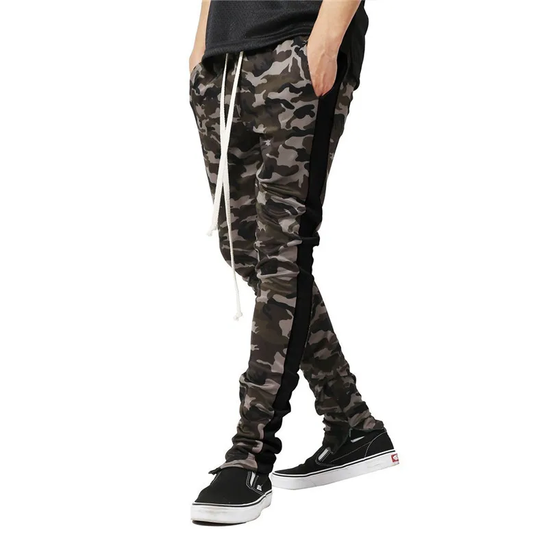 Camouflage black Новинка, мужские спортивные штаны, модные мужские спортивные штаны для бега, фитнеса, бодибилдинга, упражнений, мужские модные камуфляжные брюки - Цвет: Camouflage black