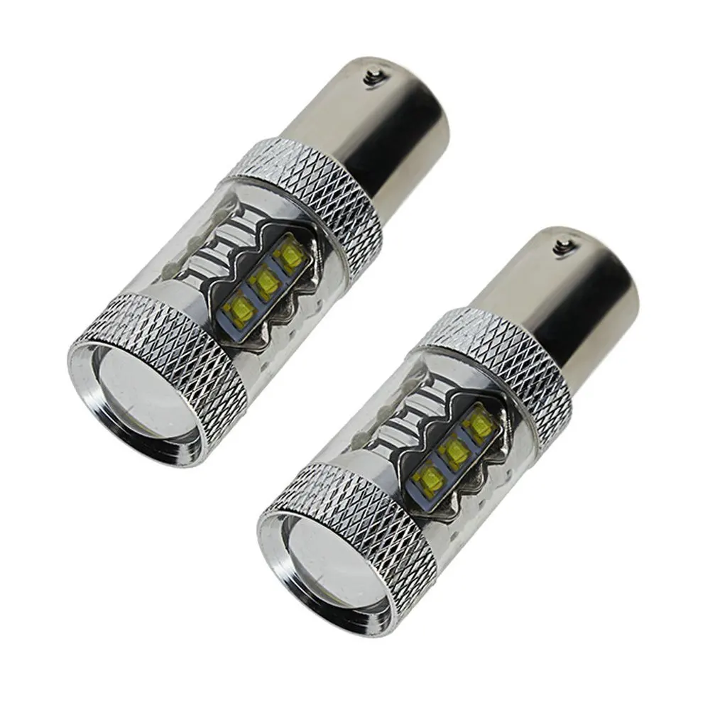 2x BAY15D 1157 380 12V 24V 21/5 Вт белого/красного цвета осветители Cree XBD светодиодный 80 Стоп