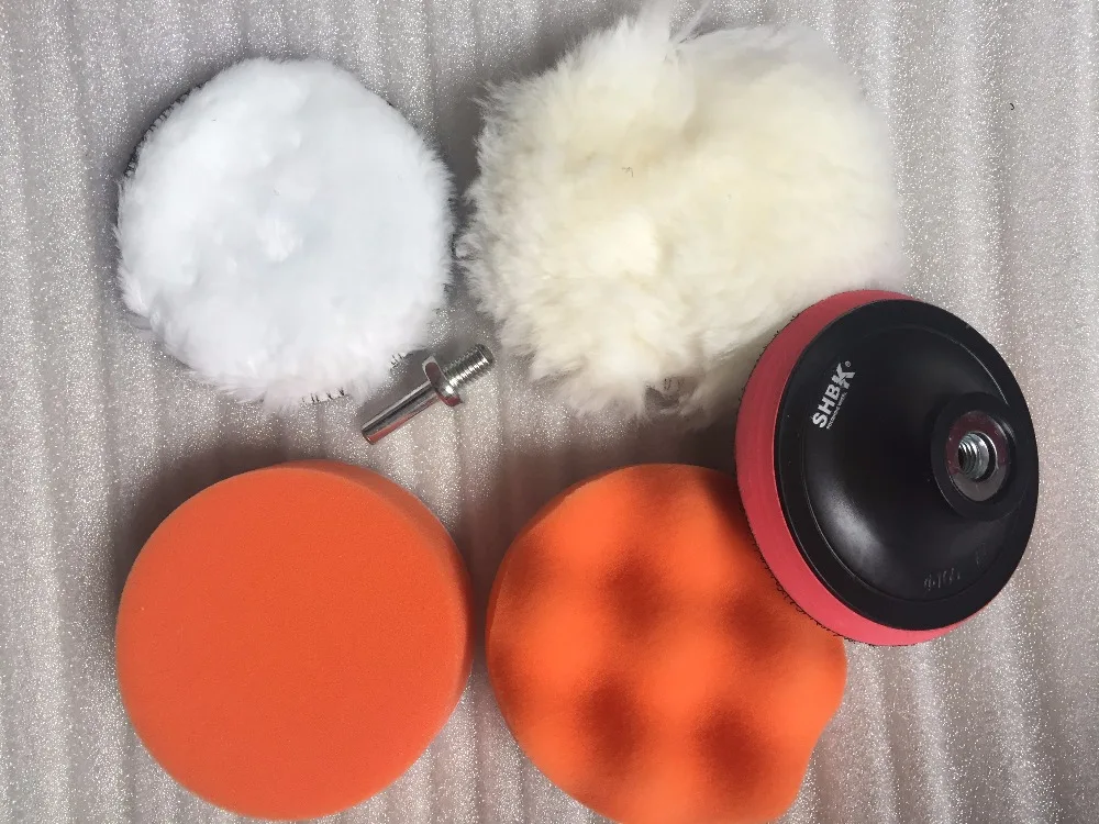 Набор насадок для полировки и буферной насадки Fixmee 5 шт. 4 дюйма + адаптер дрели M10